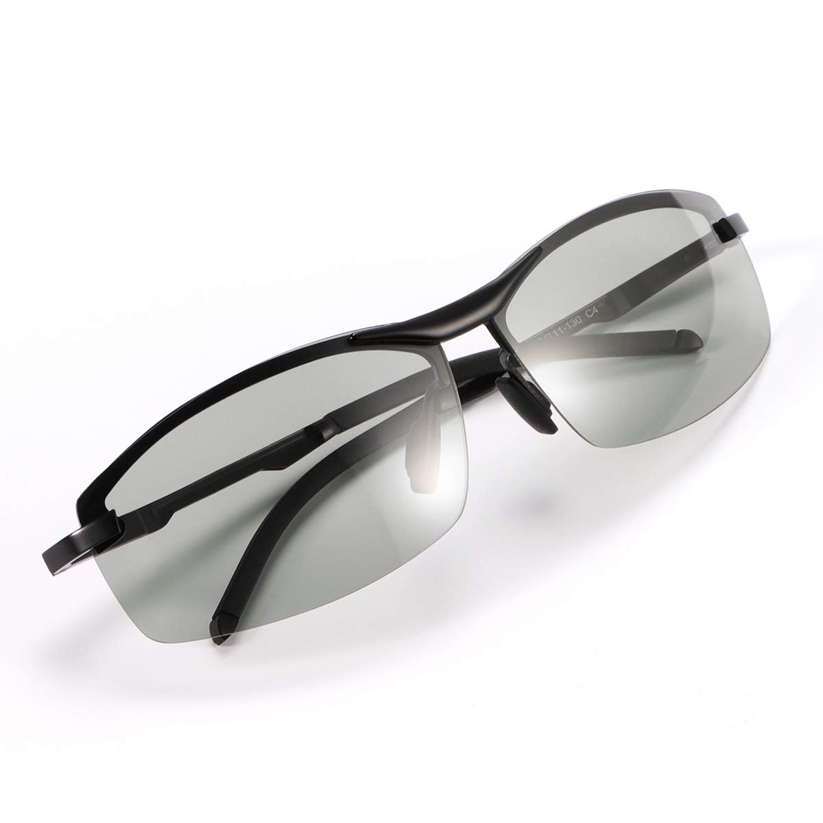 Polarized Photochromic Z87 Safety Sunglasses for Men - UV Protection, Day to Night Transition, Anti-Glare Driving Glasses for Outdoor Activities & Sports