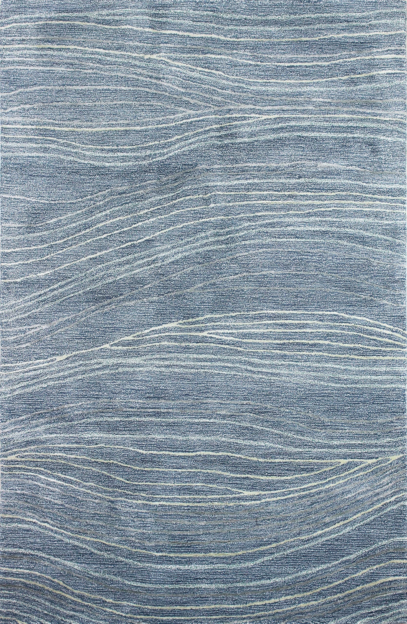 Bashian Collection Hand Tufted Wool & Viscose Area Rug - 2.6’ x 8’ Luxury Runner Rug for Entryway, Living Room, Bedroom - Soft Azure Blue Home Decor - Perfect for Hallways, Dining Areas & Cozy Spaces
