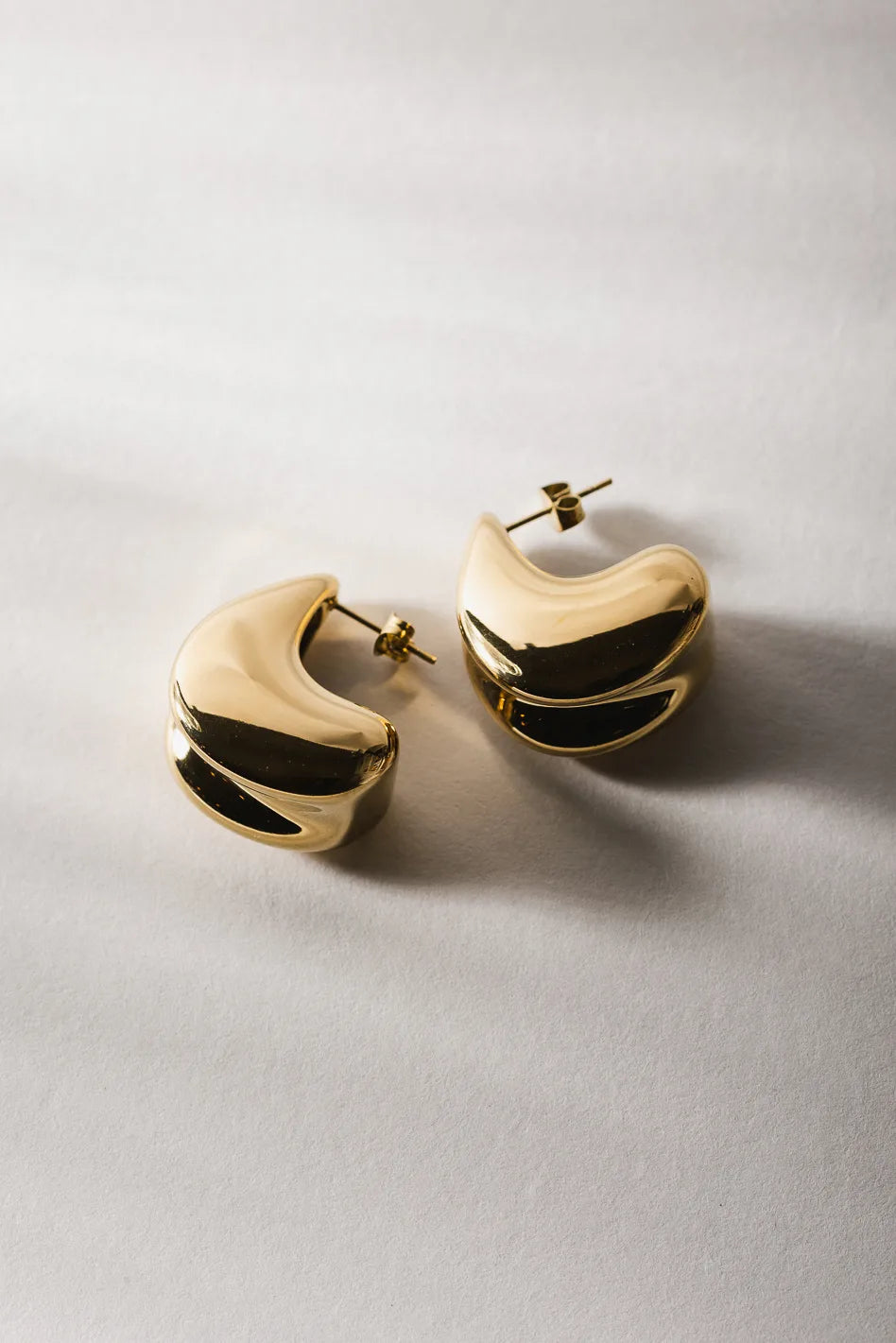 Gold Mabel Earrings - Tarnish-Free & Hypoallergenic - Perfect for Parties, Weddings & Everyday Wear