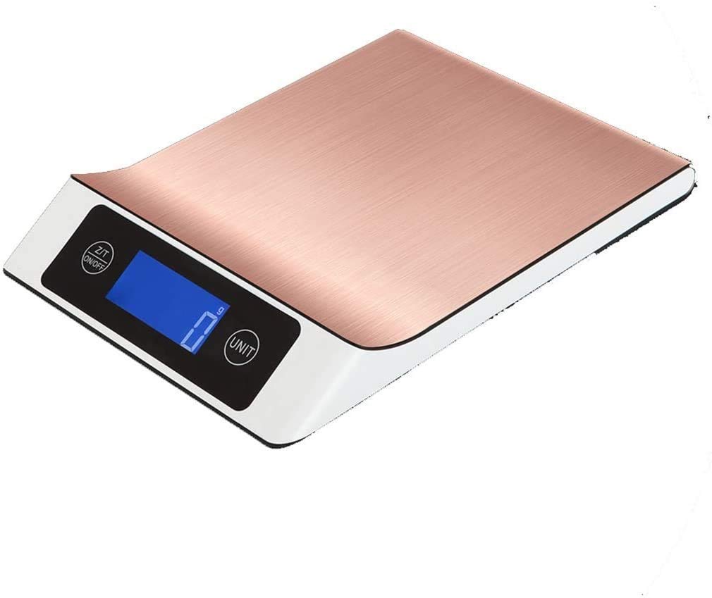 High Precision Digital Kitchen Scale - 10kg/1g Stainless Steel Electronic Food Scale for Cooking, Baking & Jewelry (Orange) | Perfect for Home, Restaurant & Lab Use