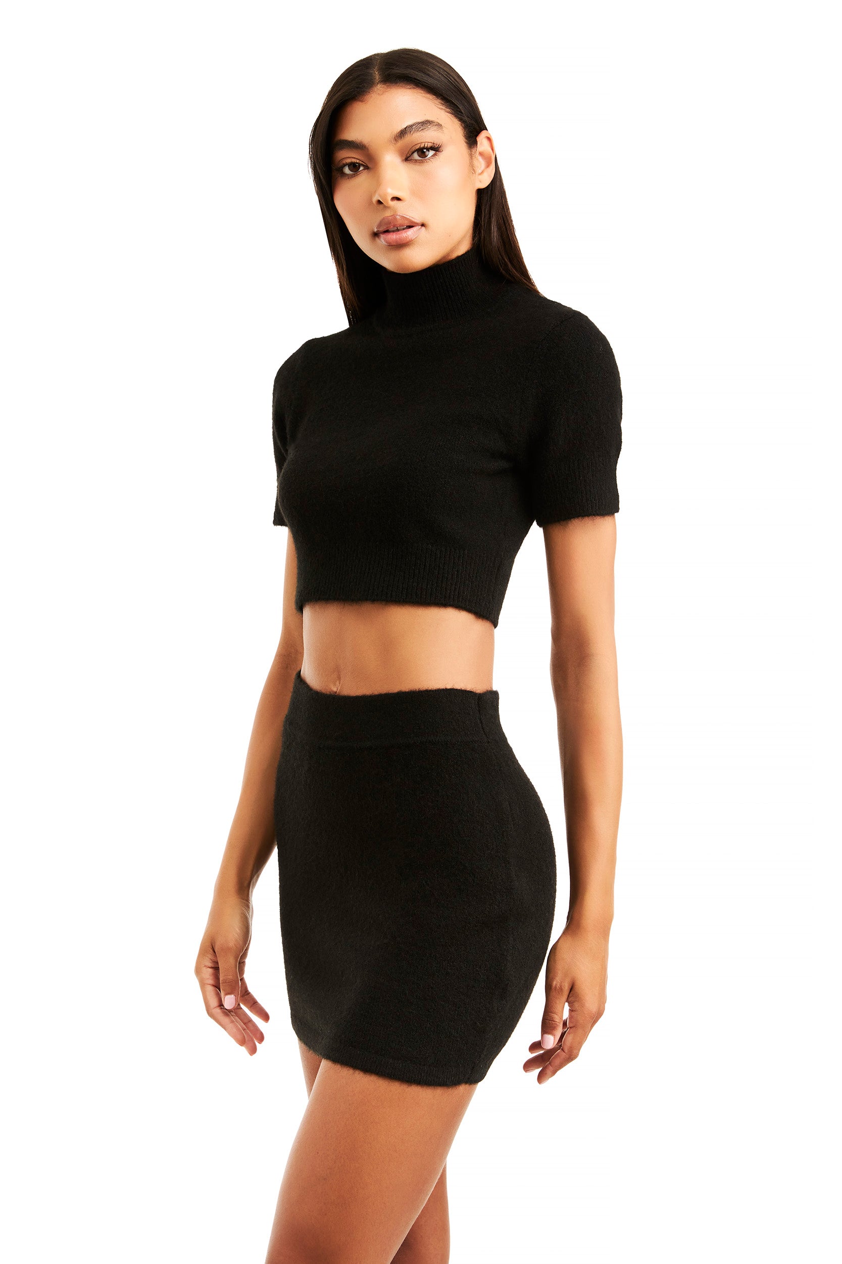 Elegant Black Pearl Midi Skirt for Women - Perfect for Office, Party & Evening Wear