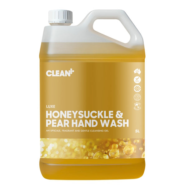 Clean Plus Honey and Pear Hand Wash - Luxurious Moisturizing Gel for Soft Skin | Perfect for Bathroom, Kitchen & Office Use