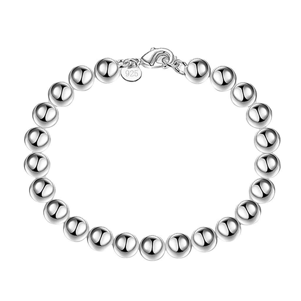 Stylish Silver Beaded Bracelets for Women - Trendy Fashion Jewelry Gifts for Ladies & Girls - Perfect for Everyday Wear, Parties & Special Occasions