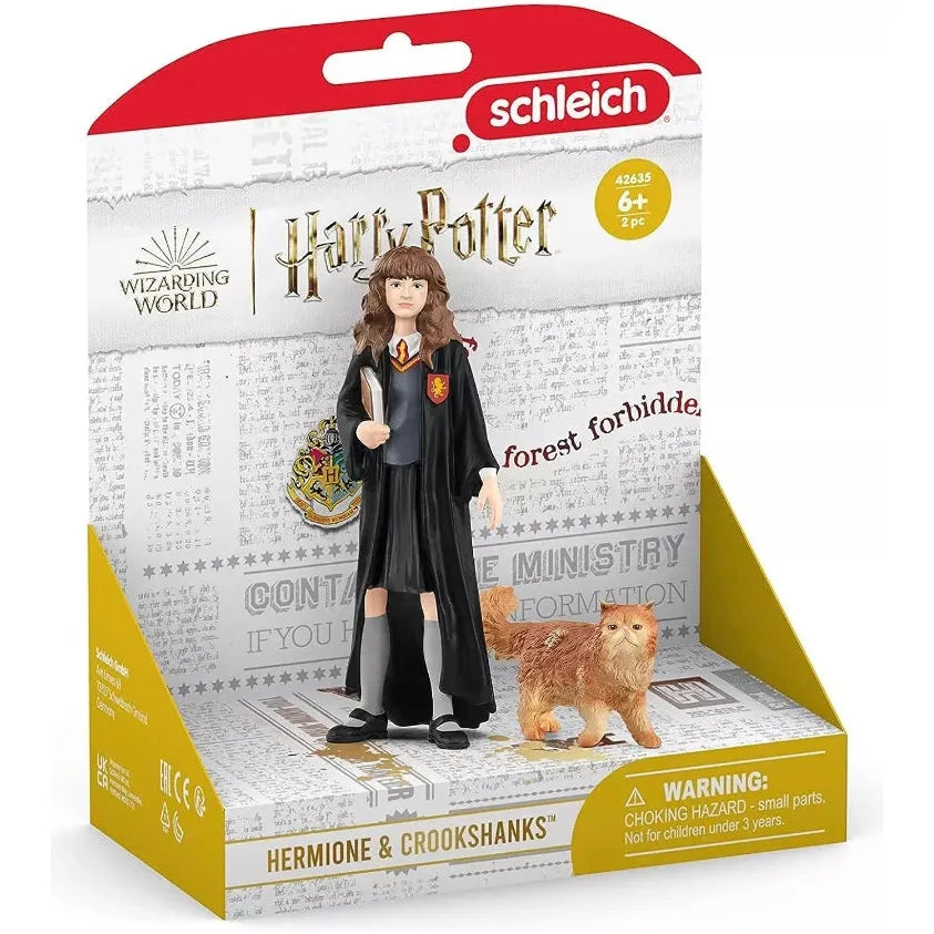 Hermione & Crookshanks Cat Plush Toy - Soft Stuffed Animal for Harry Potter Fans - Perfect for Cosplay, Gift Giving, and Home Decor