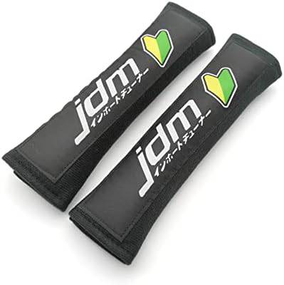 JDM Cotton Car Seat Belt Cover - Soft Shoulder Strap Pads for Comfort & Style | Perfect for Long Drives & Daily Commutes