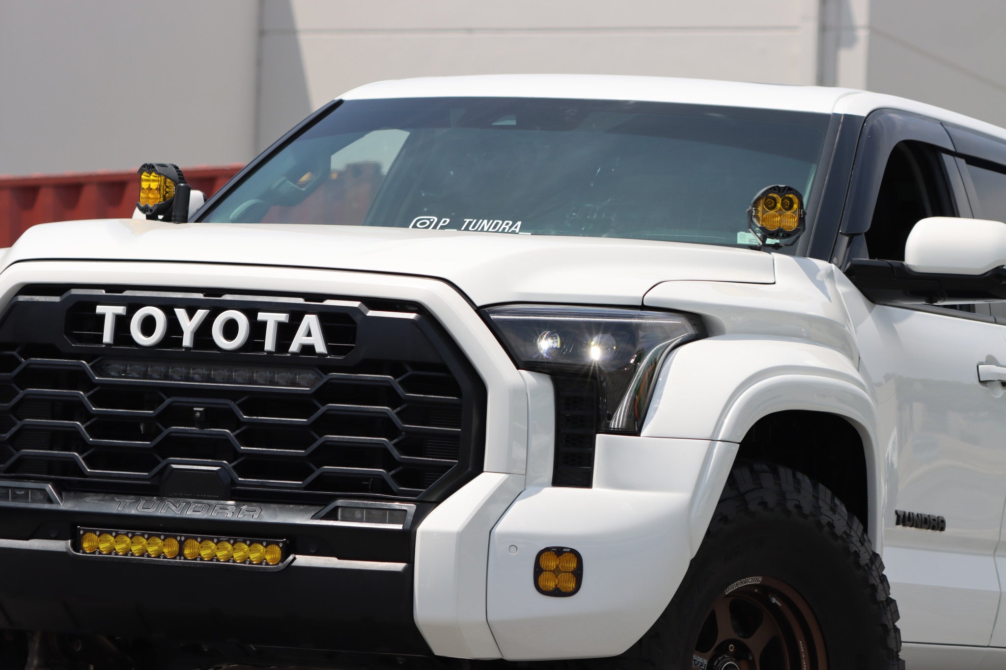 22 25 Toyota Tundra Sequoia LUXX Series LED Projector Headlights - Black Housing High Performance Headlamps for Night Driving & Off-Road Adventures