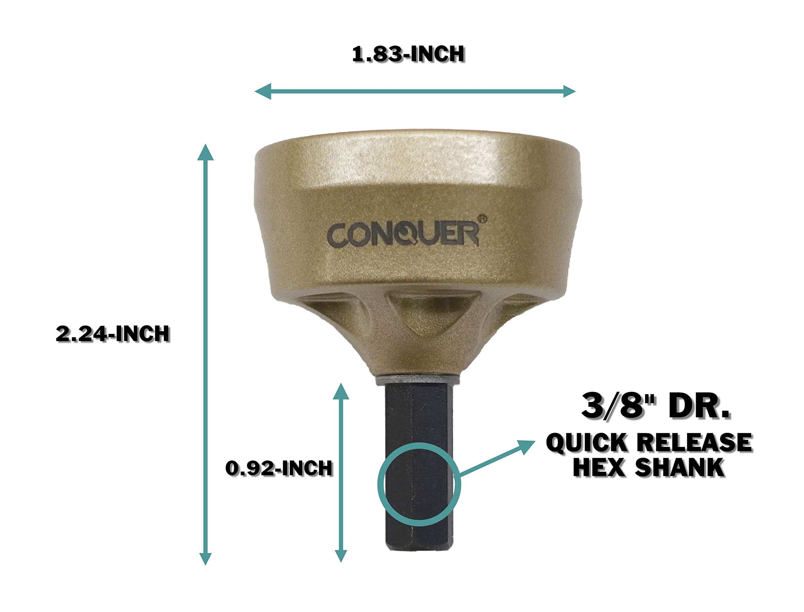 CONQUER Professional Deburring and Chamfering Tool Set for Metal, Plastic & Wood - Perfect for DIY, Automotive, and Metalworking Projects