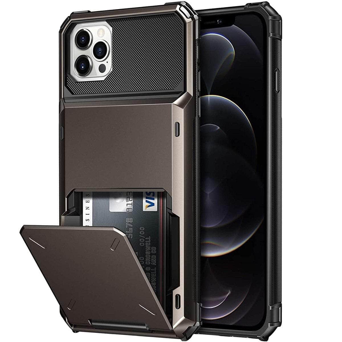 Premium RFID Blocking Leather Wallet Case for iPhone 13 with 3 Card Slots - Slim Armor Protection for Everyday Use & Travel