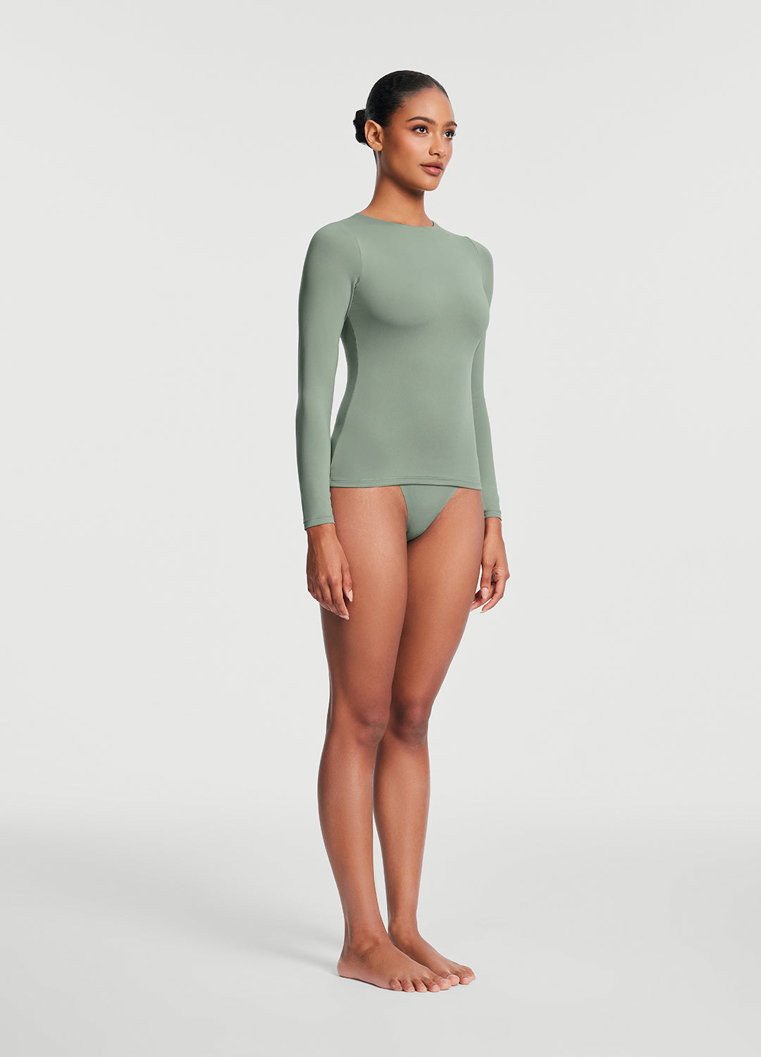 Women's Crew Neck Long Sleeve Casual T-Shirt - Soft Cotton Basic Top for Everyday Wear | Perfect for Work, Weekend & Layering