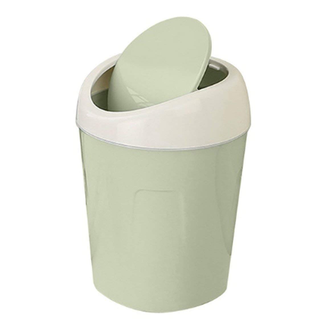 Mini Plastic Trash Can for Kitchen, Living Room, Office & Bathroom - Small Waste Bin for Desktops, Countertops & Home Use