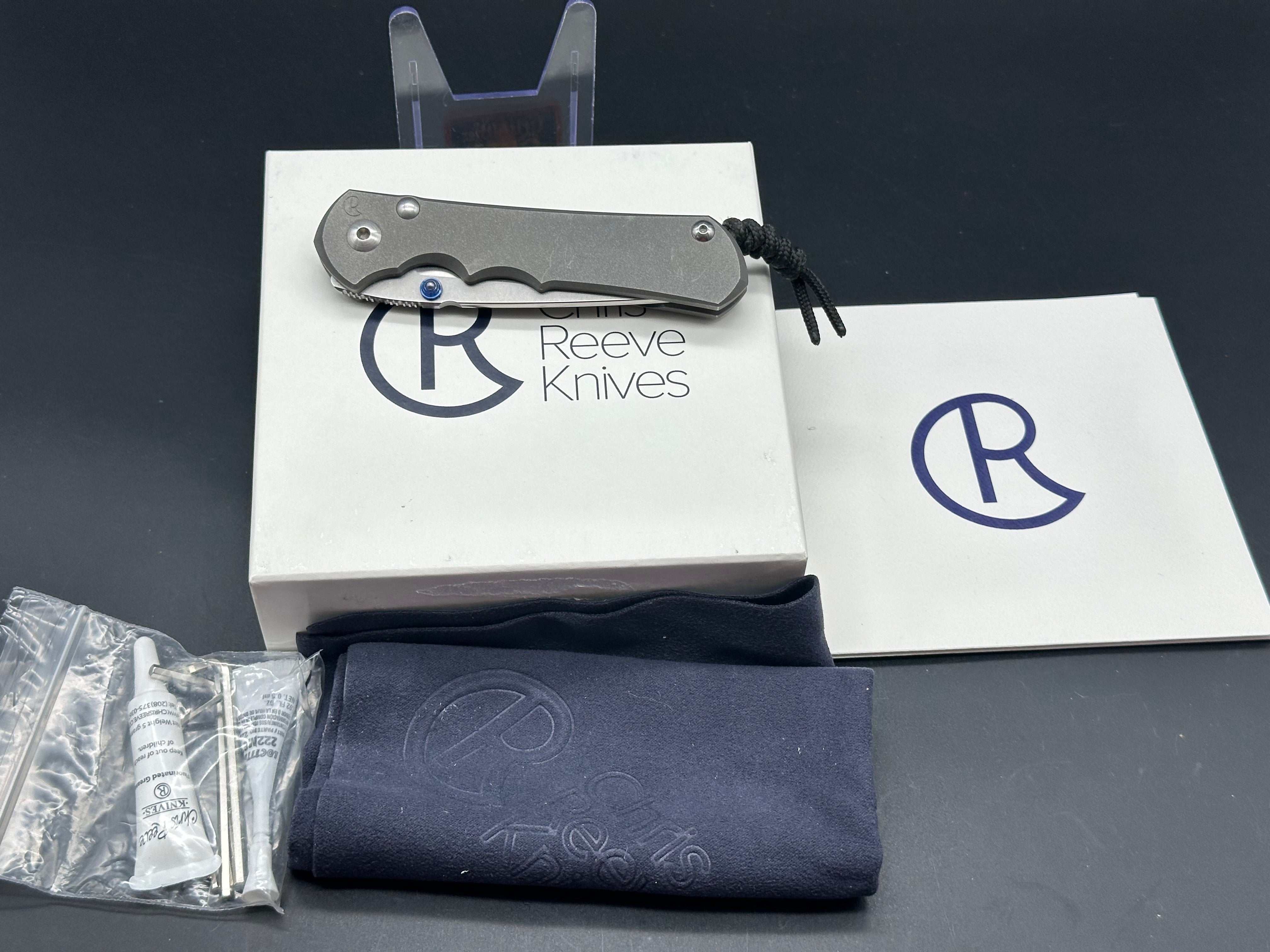 Chris Reeve Knives Large Inkosi Tanto Frame Lock Folding Knife - 3.5