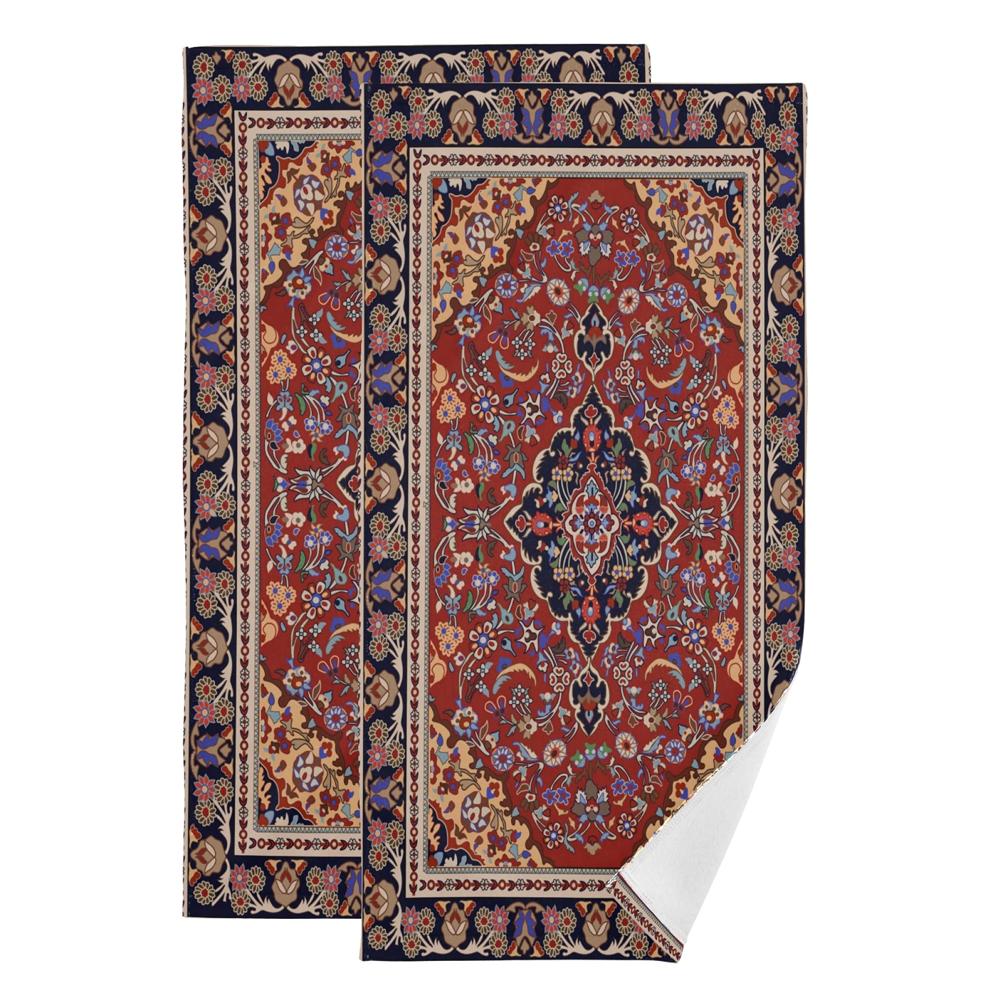 Premium Soft Persian Bathroom Hand Towels Set of 2 - 14
