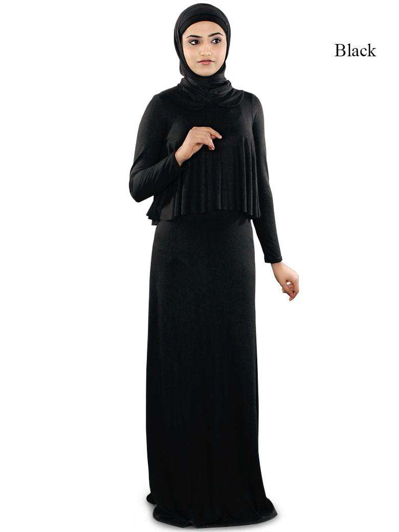 Stylish Daniya Jersey Abaya - Comfortable & Modest Islamic Dress for Women - Perfect for Prayer, Daily Wear & Special Occasions