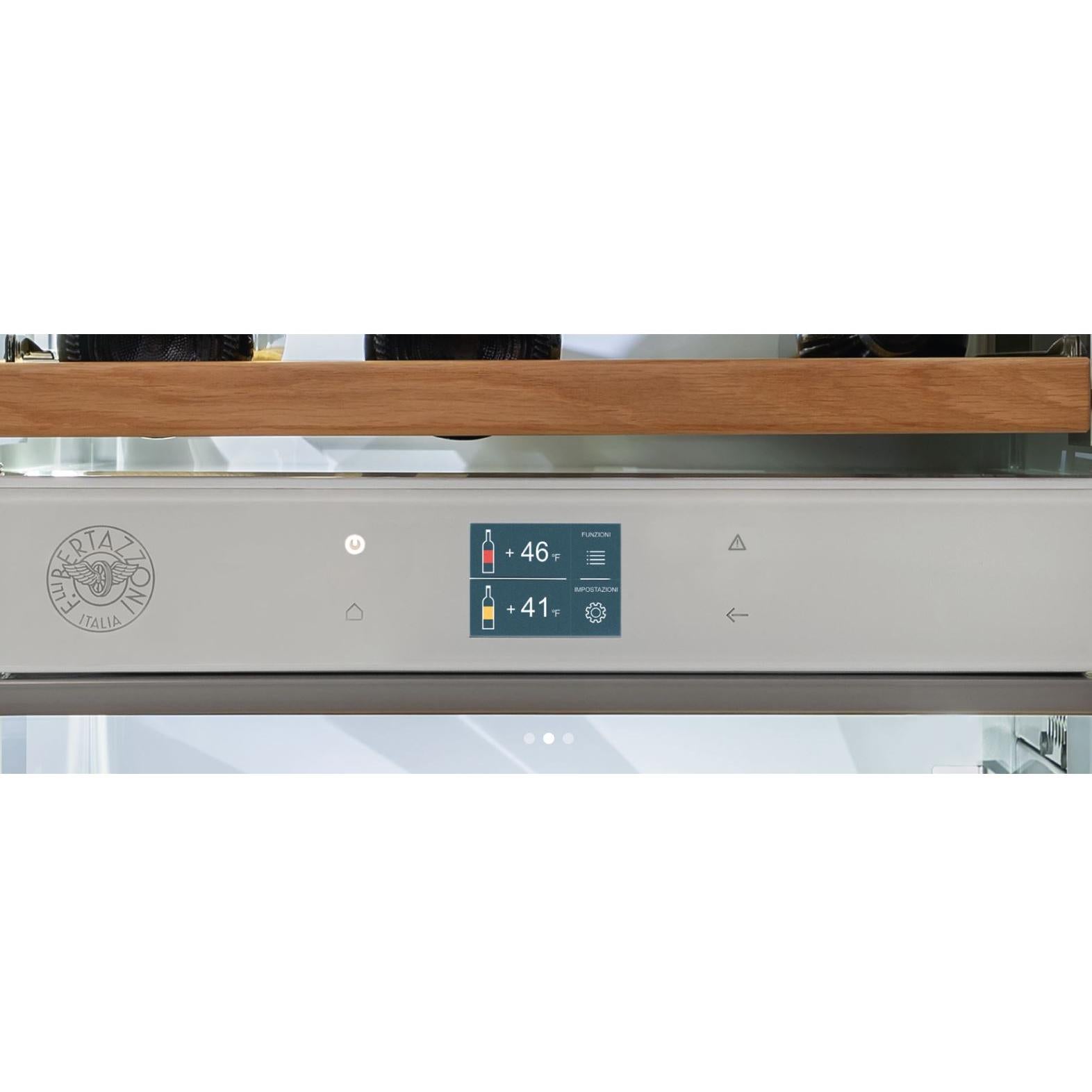 Bertazzoni 52 Bottle Dual Zone Wine Cooler REF18WCPIXL/23 - Premium Wine Refrigerator for Home, Restaurant & Wine Cellar Storage