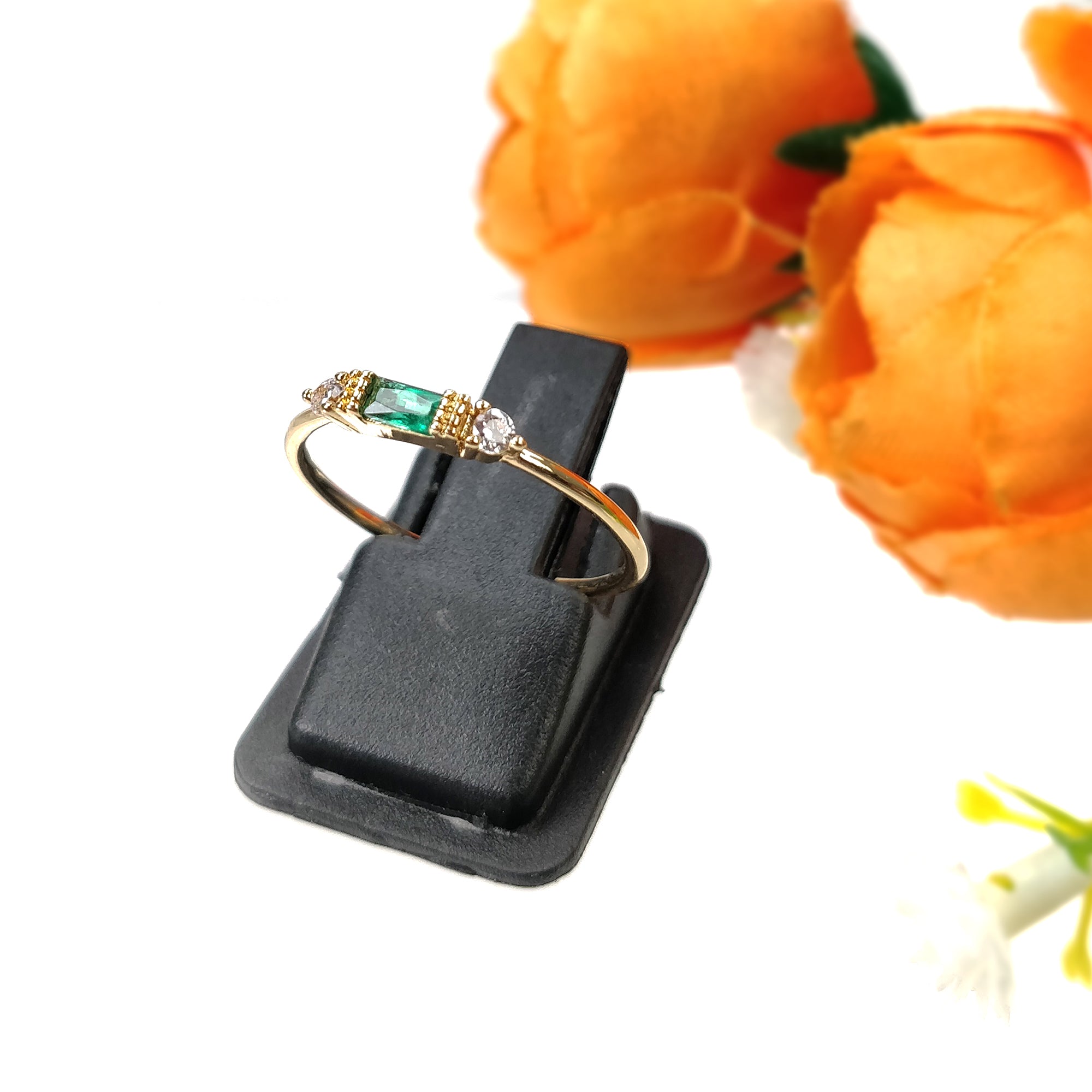 Elegant Korean Rose Gold Zircon Minimalist Ring Set for Women - Perfect for Birthday Gifts, Daily Wear & Special Occasions