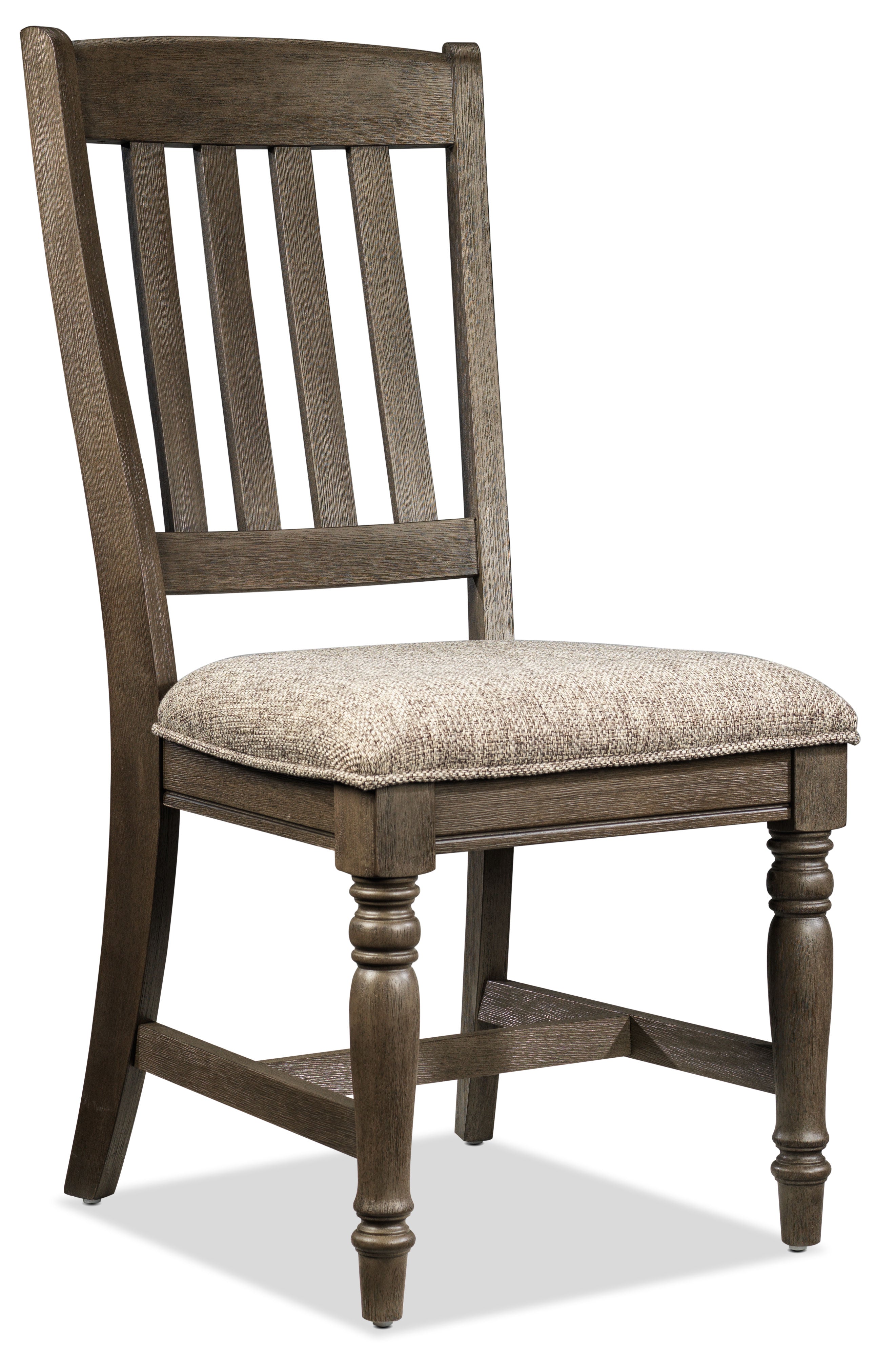 Bilboa Dining Chairs Set of 2 - Modern Roasted Oak Wooden Kitchen Chairs with Upholstered Seat - Perfect for Dining Room, Kitchen, Breakfast Nook & Home Decor