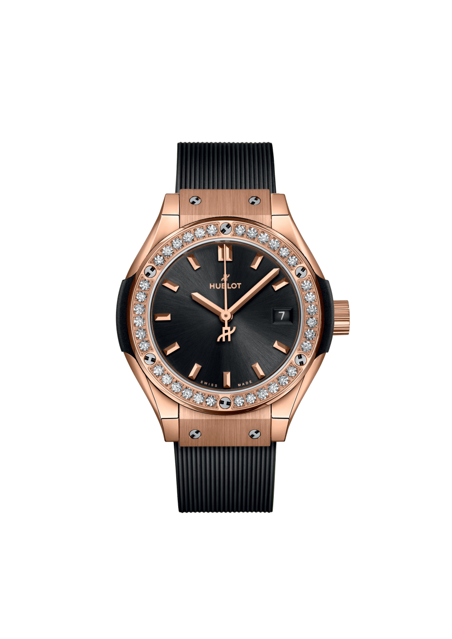 Hublot Classic Fusion 18K King Gold & Diamond Unisex Luxury Watch - Perfect for Business Meetings, Gala Events & Special Occasions