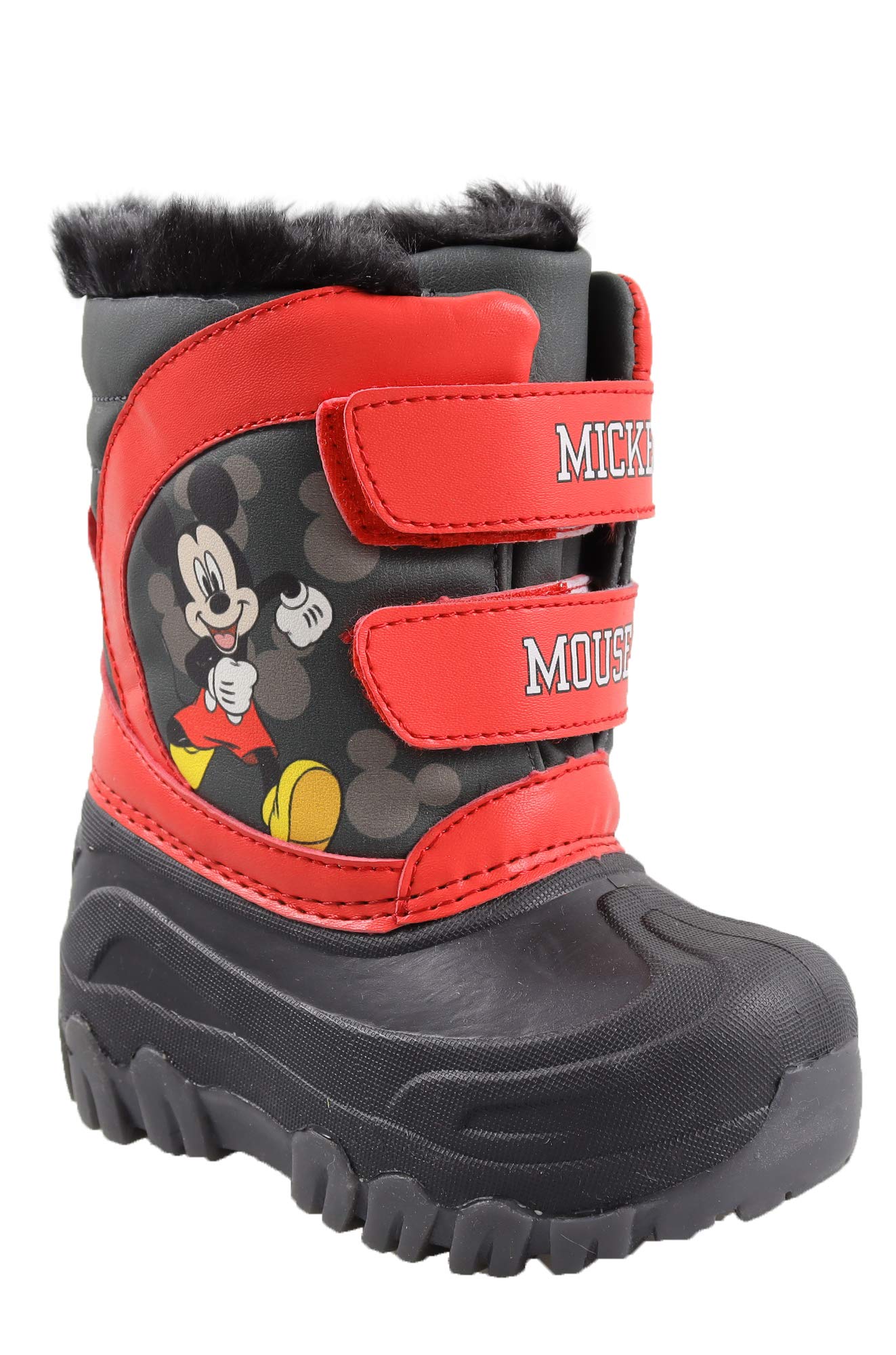 Amazon Essentials Kids' Disney Snow Boots - Waterproof Winter Boots for Boys & Girls - Warm Insulated Snow Shoes for Cold Weather - Perfect for Snow Play, Sledding & Outdoor Winter Activities