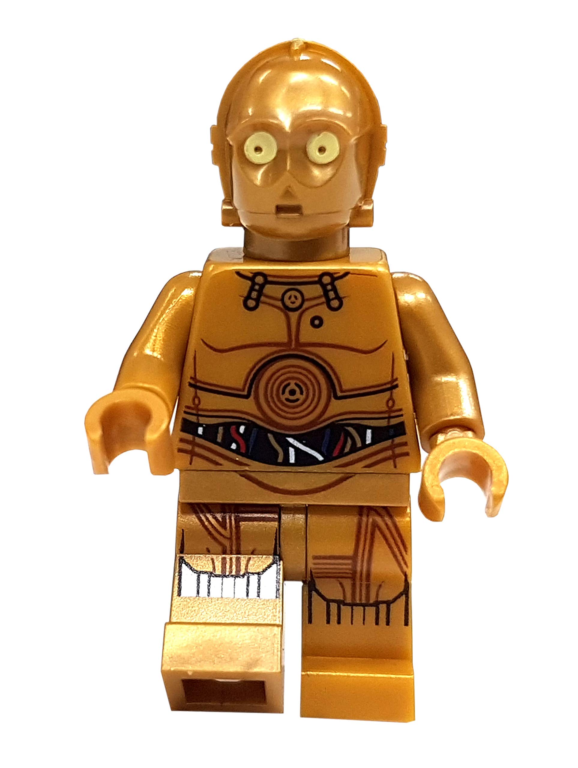 Original Lego Star Wars C-3PO Minifigure from Set 75136 (sw700) - Perfect for Collectors, Displays & Star Wars Themed Play
