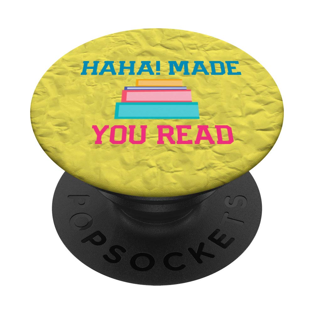 Book Lovers & Teachers Gift - PopSockets Phone Grip & Stand for Reading eBooks on iPhone, iPad & Tablets - Perfect for Bookworms, Students & Classroom Use