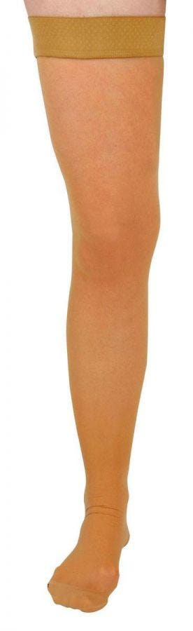 CURAD Thigh High Compression Stockings for Women - 1 Pair - 20-30 mmHg Graduated Support - Improve Circulation & Reduce Swelling - Perfect for Travel, Pregnancy & Varicose Veins Relief