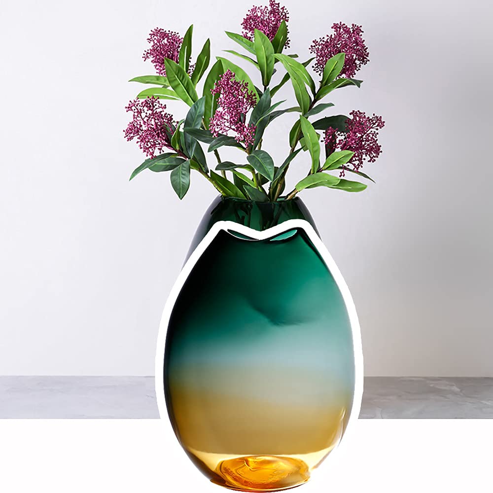 Luxury Gradient Glass Vase for Flowers - 9.25