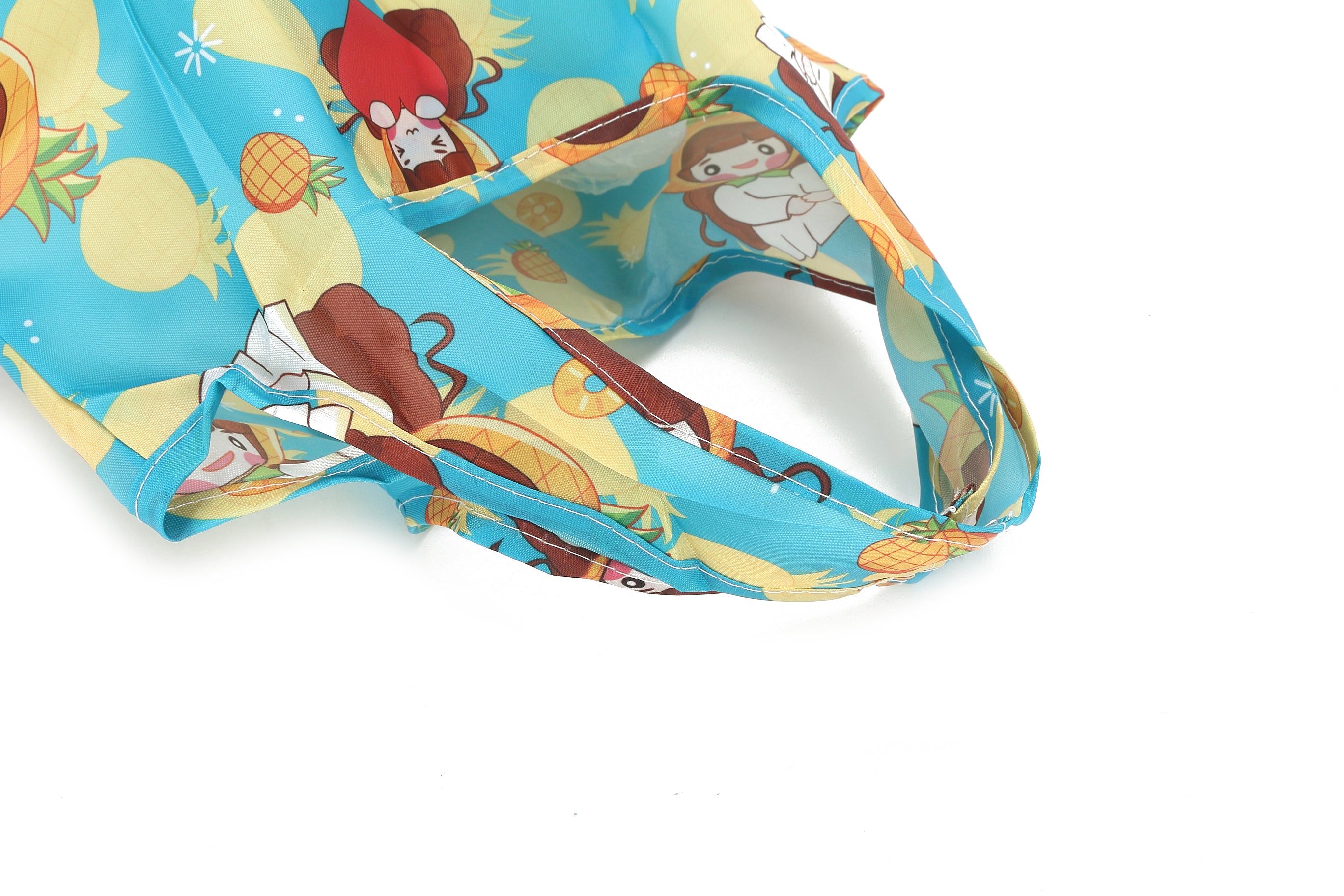 Foldable Tote Bag for Women - Cute Hawaiian Style Blue Beach Bag - Perfect for Shopping, Travel & Beach Day Outings