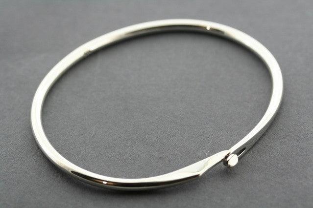 Elegant Narrow Clip Bangle Bracelet for Women - Adjustable Minimalist Cuff for Daily Wear & Special Occasions