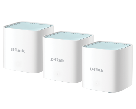 D-Link M15 (3-Pack) AX1500 Whole Home Mesh WiFi System - Fast & Reliable Coverage for Large Homes | Pre-Order Now for Smart Homes & Offices