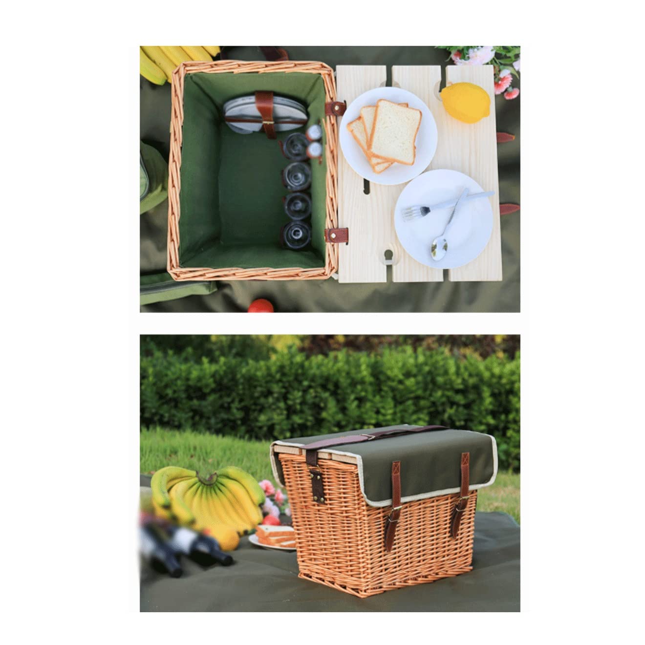 Lidded Storage Bins with Handles - Foldable Laundry Basket Organizer for Clothes, Toys & Home Organization - Portable Storage Box for Travel, Camping & Outdoor Use