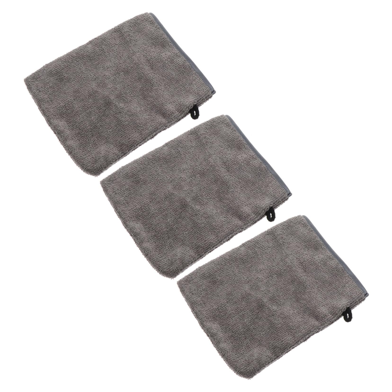 Baluue 3Pcs Exfoliating Facial Cleaning Gloves - Soft Fiber Makeup Remover Mitts for Skincare, Washable Cleansing Gloves for Face & Body - Perfect for Shower, Spa & Daily Beauty Routine