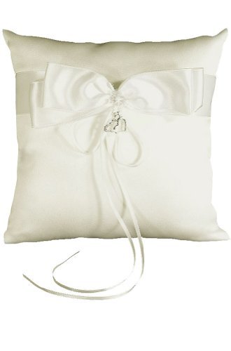 AMJ Dresses Inc Wedding Ring Bearer Pillow - Elegant Silk Ring Holder for Bride & Groom - Perfect for Wedding Ceremonies, Vow Renewals & Bridal Showers
