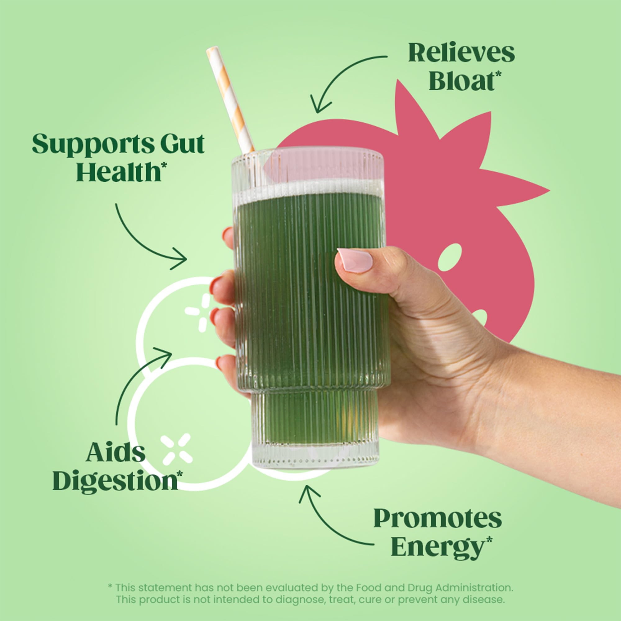 Bloom Nutrition Superfood Greens Powder with Digestive Enzymes, Probiotics & Prebiotics - Supports Gut Health, Reduces Bloating - Berry Flavor - Includes High-Powered Milk Frother Hand Mixer - Perfect for Smoothies, Shakes & Healthy Morning Routines