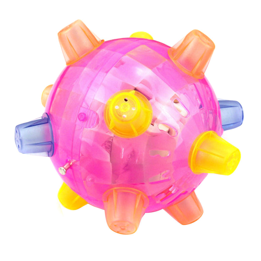 Interactive LED Jumping Vibrating Ball for Dogs & Cats - Fun Pet Toy for Indoor/Outdoor Play, Training & Exercise - Glowing Light Up Ball for Nighttime Fetch & Entertainment