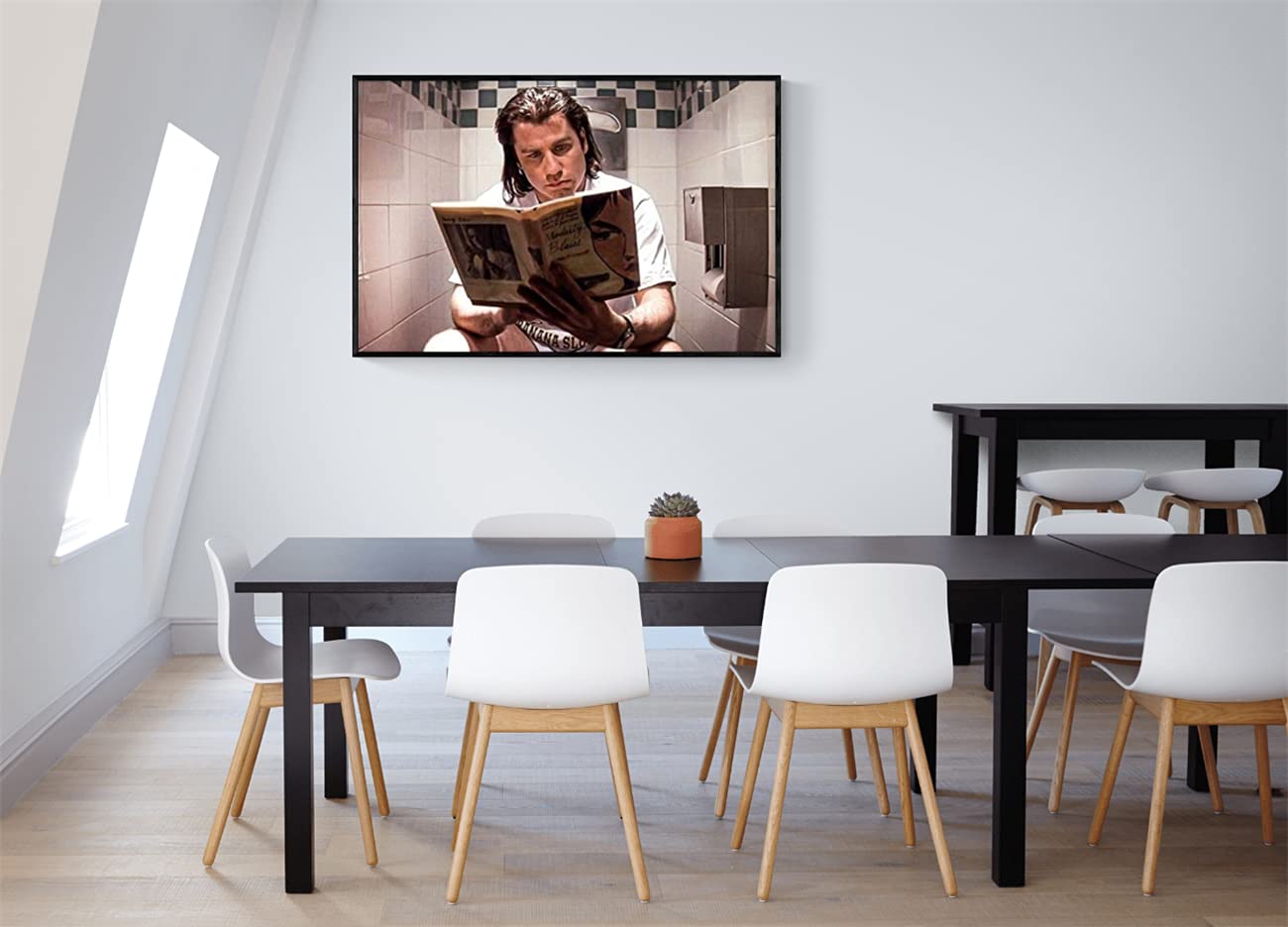 Funny Movie Toilet Wall Art Poster - Bathroom Decor Prints & Paintings for Home, Living Room - Perfect for Bathroom, Restroom & Humorous Home Decor