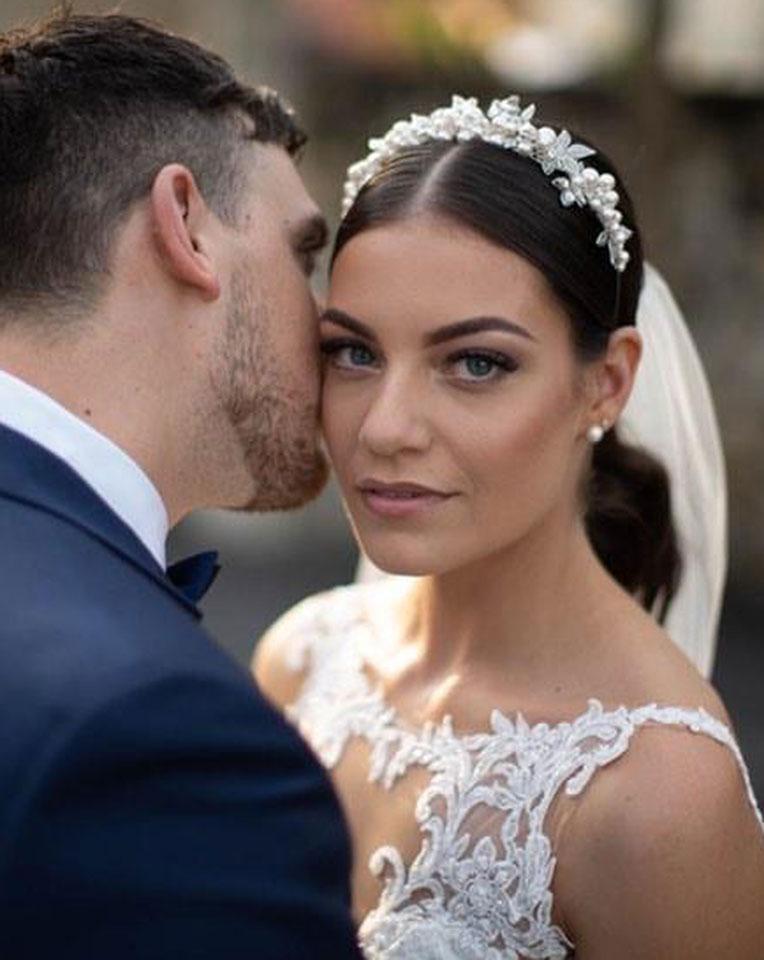 Elegant Pearl Clustered Bridal Headpiece - Breeanna by Kezani | Wedding Hair Accessory for Bride, Bridesmaids & Special Occasions