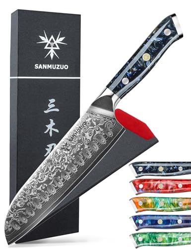 Starry Black Santoku Knife
