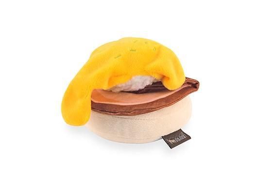 Barking Brunch! Plush Benny's Benedict Dog Toy - Cute & Durable Plush Puppy Toy for Small & Medium Dogs - Perfect for Playtime, Training & Cuddling