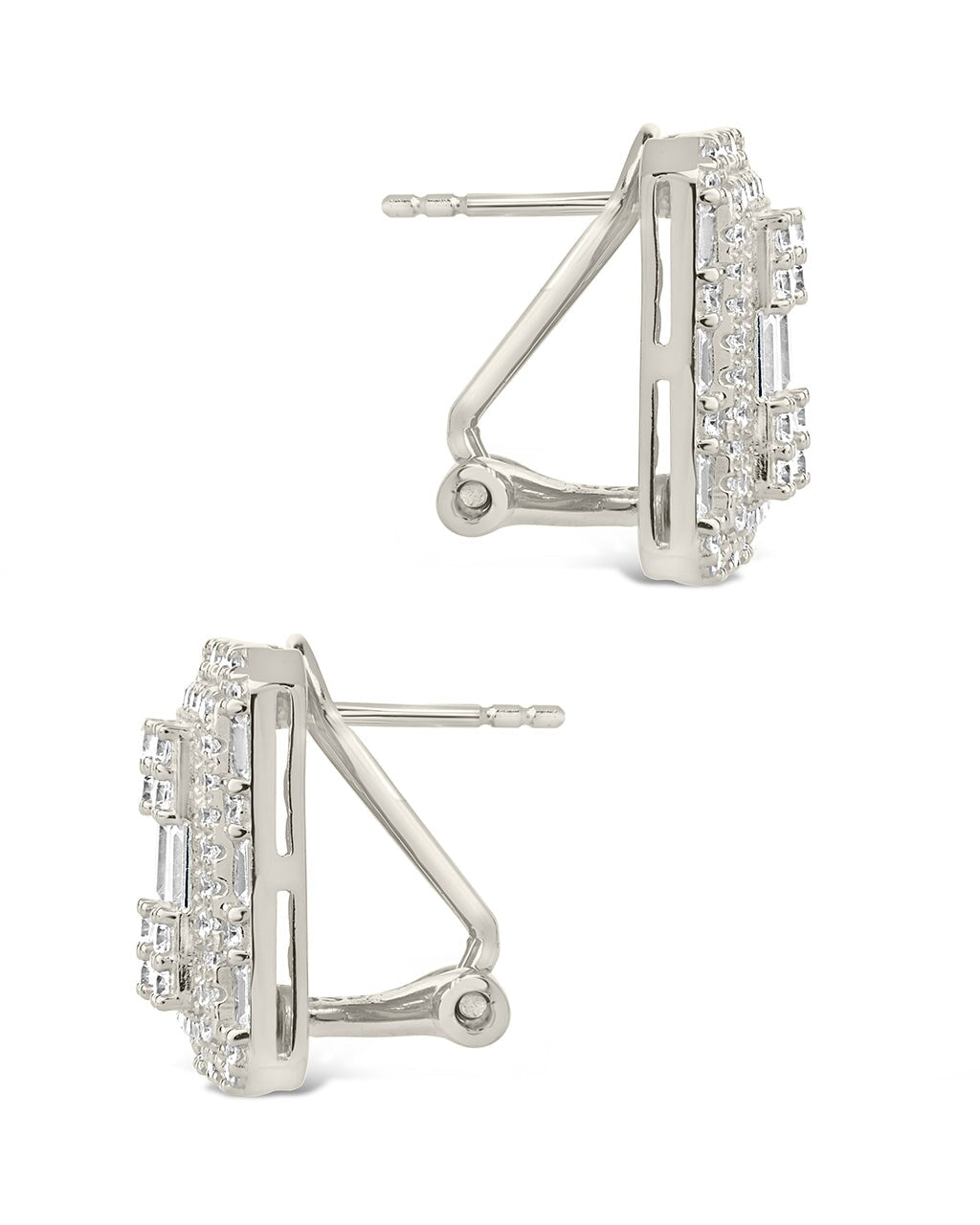 Jana Square CZ Stud Earrings for Women - Sparkling Cubic Zirconia Stud Earrings - Perfect for Everyday Wear, Parties & Gifts