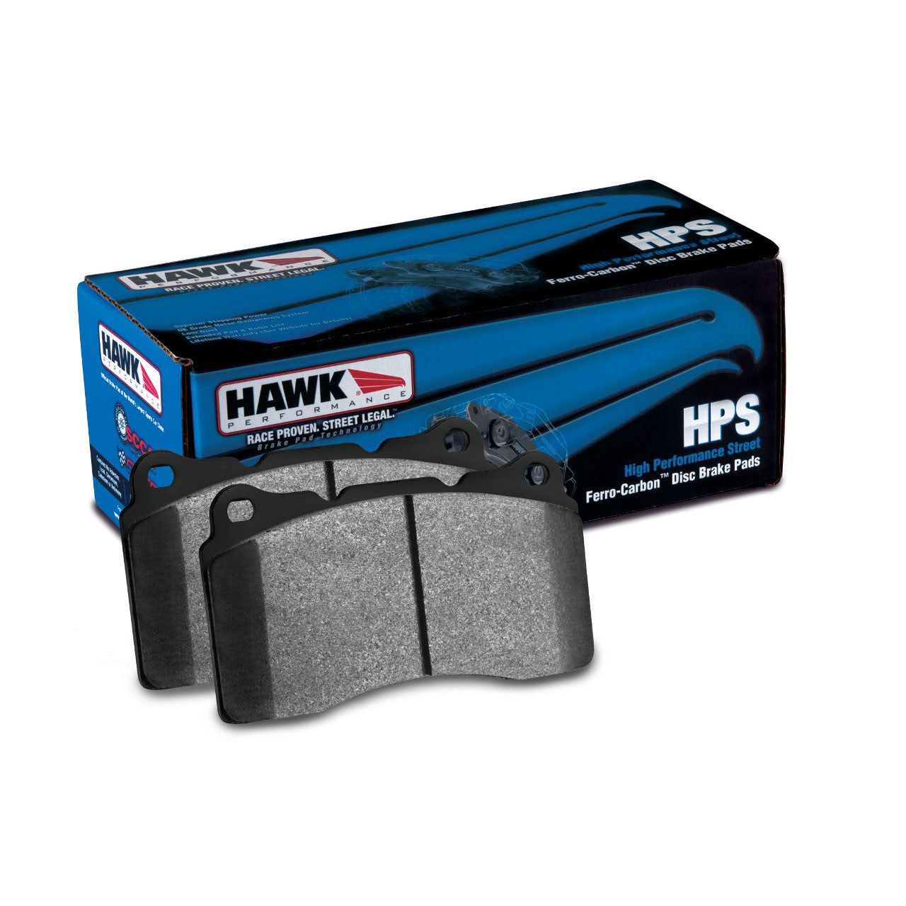Hawk HPS Brake Pads for Subaru BRZ Scion FR-S Toyota 86 - High Performance Street & Track Use