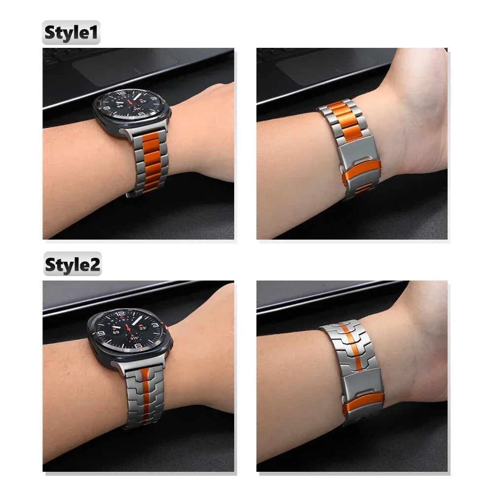 Premium Stainless Steel Band for Samsung Galaxy Watch Ultra - Durable Metal Strap for Men & Women, Perfect for Workouts, Office & Everyday Wear