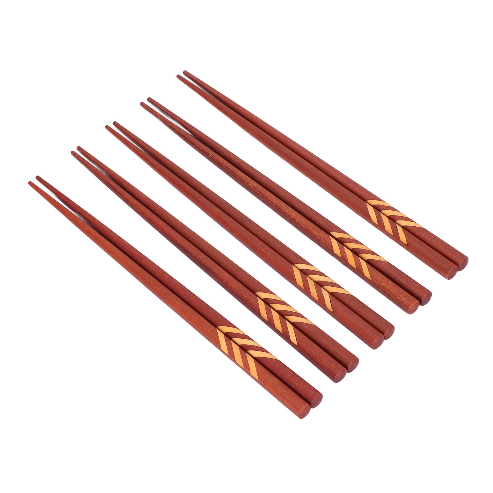 Japanese Style Reusable Sandalwood Chopsticks for Dishwasher - Eco-Friendly Wooden Chopsticks with Storage Case for Home Dining, Sushi, Ramen & Asian Cuisine
