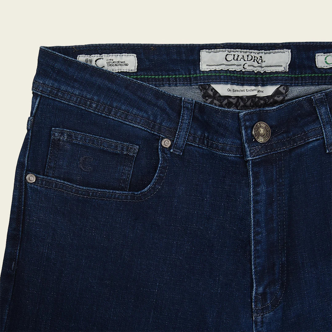 Cuadra Men's Navy Stretch Denim Jeans - Ultimate Comfort & Fit for Casual Wear & Everyday Style | J300436