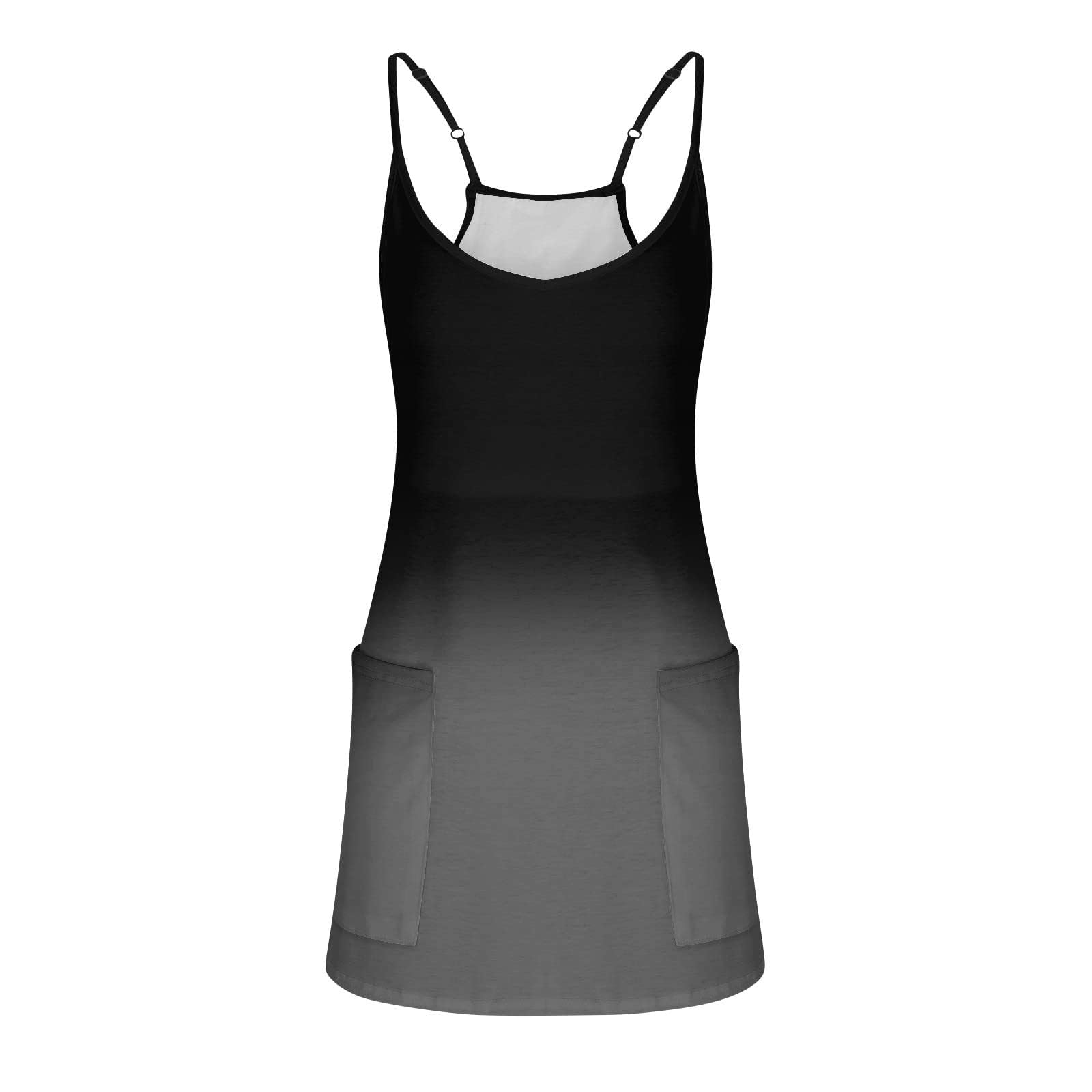 2024 Women's Summer Mini Dress with Shorts - Casual Sleeveless Beach Cover Up & Tennis Dress | Perfect for Vacation, Pool Party, and Outdoor Activities
