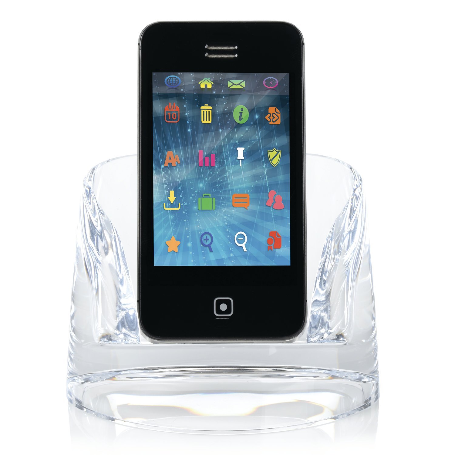 Swingline Clear Acrylic Cell Phone Holder - Stratus Style Mobile Phone Stand (S7010139) for Desk, Office, Home & Car Use