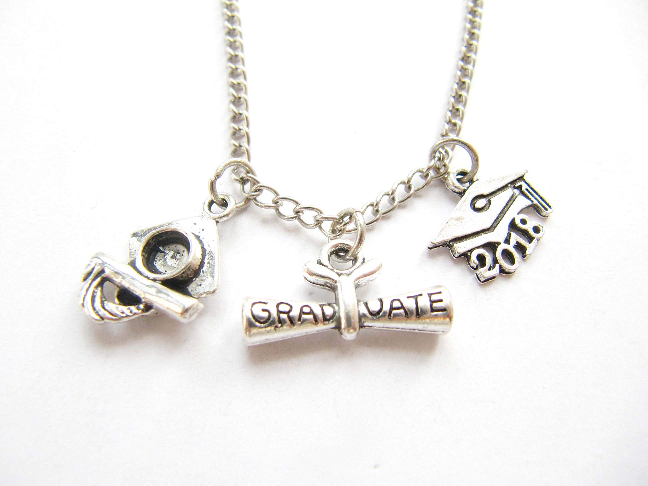 Custom Graduation Necklace - Personalized High School & College Graduation Gift for Her - Perfect for Commencement, Senior Year & Alumni Celebrations