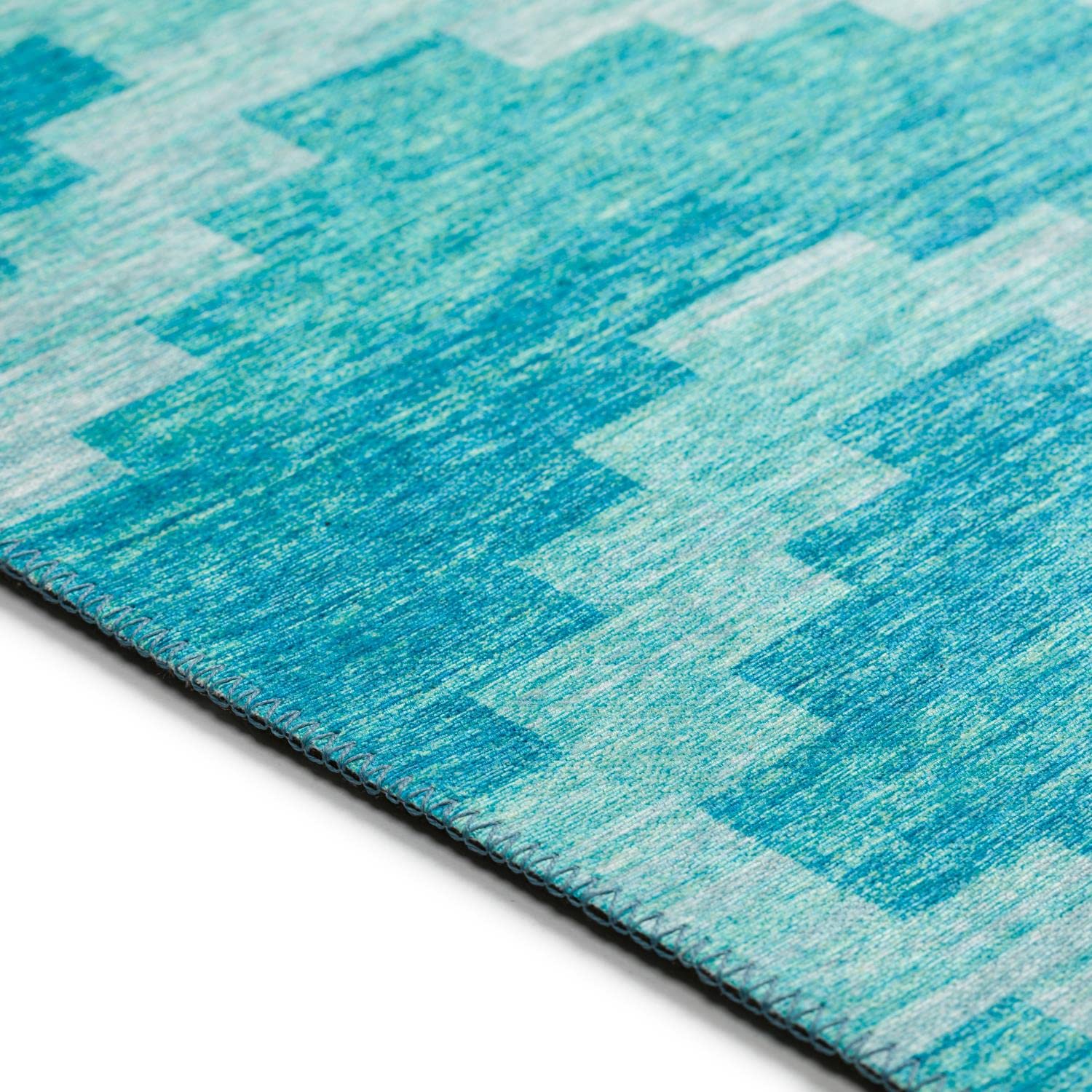 Addison Rugs Yuma AYU39 Turquoise 3' x 5' Area Rug - Soft & Durable for Living Room, Bedroom, or Office Decor
