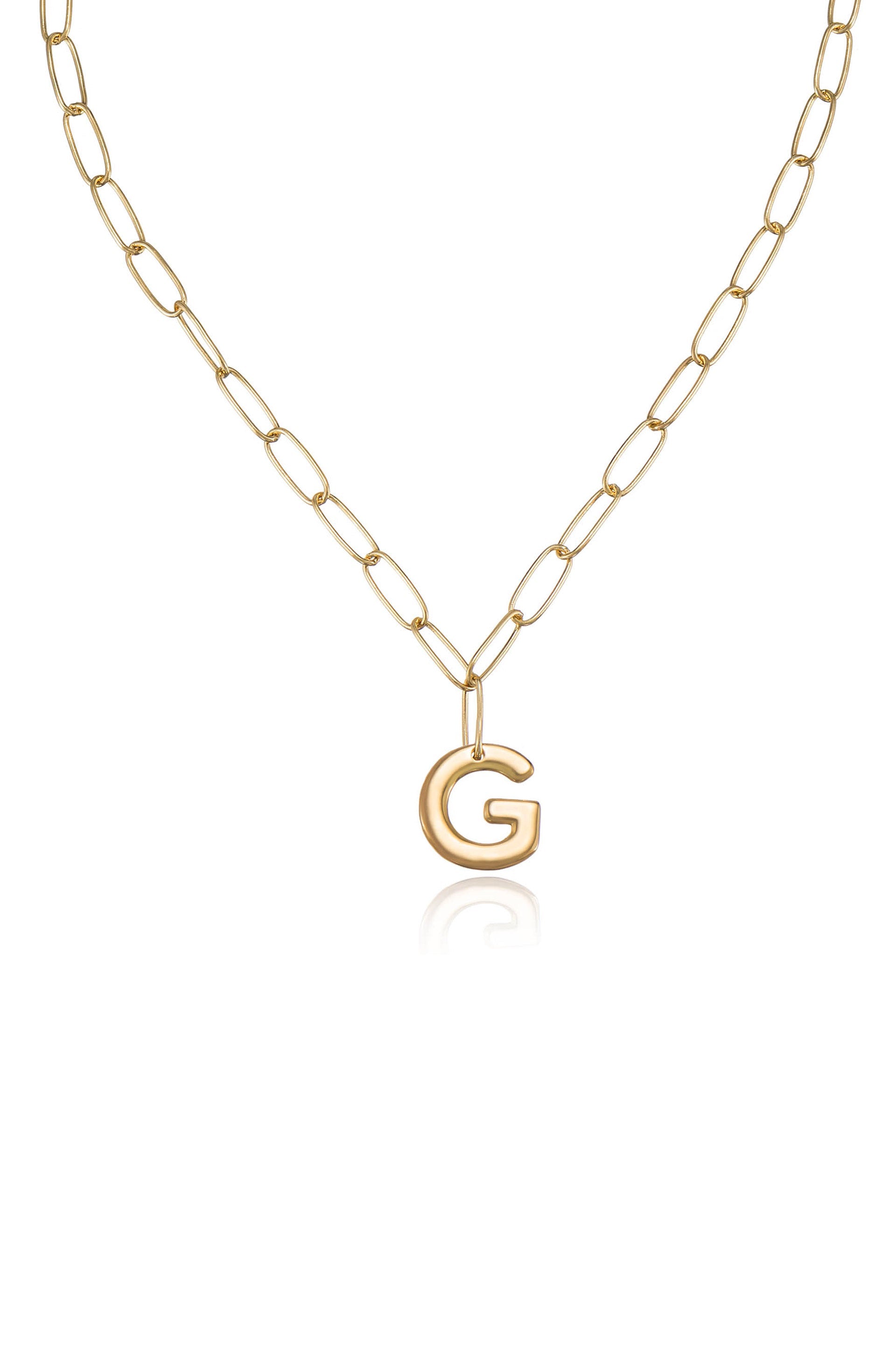 Personalized Initial Necklace with Paperclip Link - Custom Name Letter Jewelry for Women - Perfect Gift for Birthday, Anniversary & Everyday Wear
