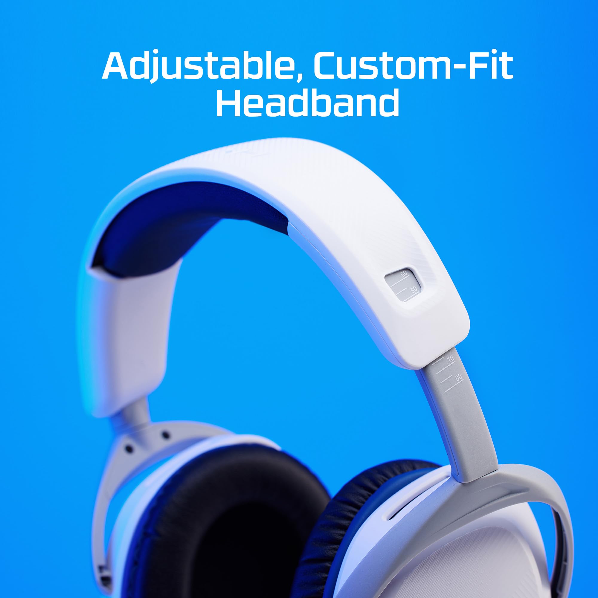 HyperX Cloud Stinger 2 Gaming Headset - Lightweight Wired Headphones with Signature Comfort & Adjustable Headband for PS5, PS4, PC - Perfect for Competitive Gaming & Long Sessions (White)