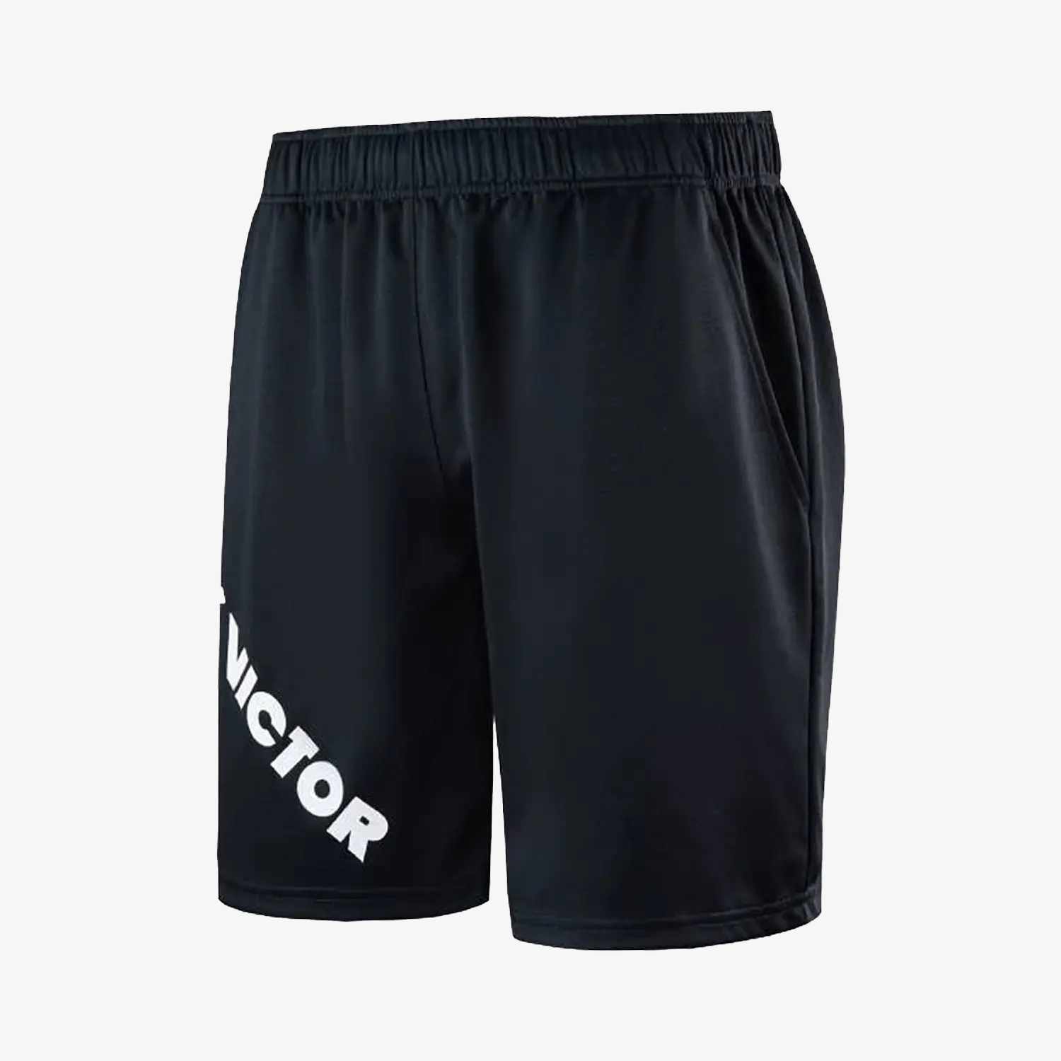 Victor R 20201C Men's Athletic Running Shorts - Breathable Quick-Dry Workout Shorts with Pockets for Gym, Jogging & Outdoor Sports (Black)